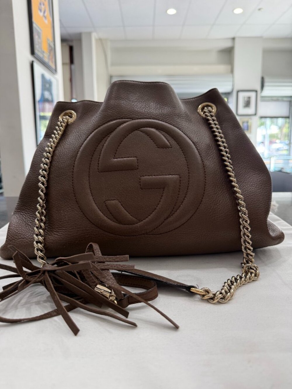 Gucci Soho Chain Shoulder Bag-Comes With Original Dust bag